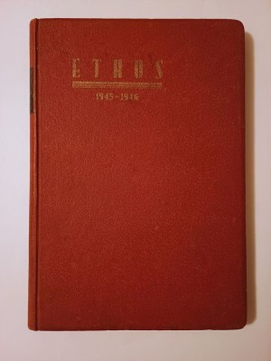 Ethos: Revistă de teorie a culturii (Anul II, 1945, Nr. 1-2 + Nr. 3-4) colegat foto
