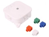 Cutie de conexiuni albă 86x86x35mm