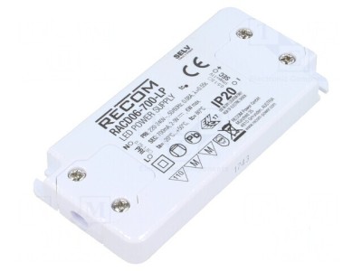 Alimentator LED pulsatoriu, 6W, 2-9VDC, 700mA, 198-264VAC, IP20 foto