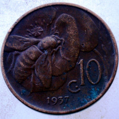 7.609 ITALIA VITTORIO EMANUELE III 10 CENTESIMI 1937 R