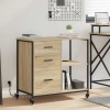 VidaXL Dulap de birou Stejar sonoma 76 x 41 x 72 cm Lemn compozit 859836
