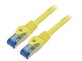Cablul Patch S/FTP 6a CCA LSZH galben 5m 26AWG