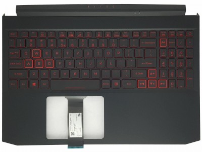 Carcasa superioara cu tastatura palmrest Laptop, Acer, Nitro 5 AN515-55, 6B.Q7KN2.033, cu iluminare, pentru GTX 1650, layout US foto
