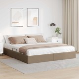 Cumpara ieftin Cadru de pat otoman Cappuccino 180 x 200 cm Piele artificiala