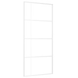 Cumpara ieftin Usa glisanta, alb, 90x205 cm, sticla ESG mata si aluminiu