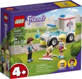 LEGO Friends Ambulanta Clinicii Animalelor 41694, set de constructie 4+