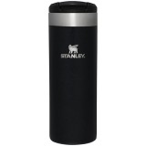 Sticla Termoizolanta STANLEY The AeroLight Transit Mug 0.47L / 16oz, Black Metallic