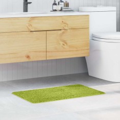 vidaXL Covoraș baie dreptunghi verde 50x80 cm poliester antiderapant