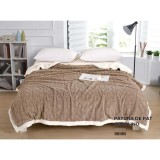 Cumpara ieftin Patura Cocolino cu Blanita Pentru Pat Dublu, Bej - FNE12