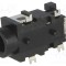 Conector Jack 3,5mm mamă stereo 90&deg; Lumberg