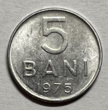 5 Bani 1975 Romania, UNC (3), Aluminiu