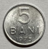 5 Bani 1975 Romania, UNC (3), Aluminiu