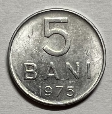 5 Bani 1975 Romania, UNC (3) foto