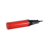 Pompa manuala, pentru umflat baloane, dimensiune 5x28cm, rosu