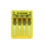 NITECORE Q4 &Icirc;ncărcător rapid cu 4 canale 2A pentru IMR Li-ion-Culoare Galben