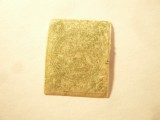 Timbru Persia (Iran) 1868 Emblema 2 ch verde pe foita sarniera ,stampilat