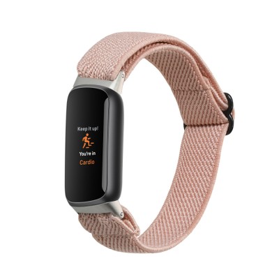 Curea Kwmobile pentru Fitbit Luxe, Roz deschis, Nylon, KWM0000250J001C foto