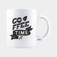 Cana alba personalizata COFFEE TIME, INOVATIX&reg;. 330ml