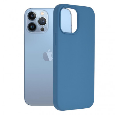 Husa Techsuit Soft Edge Silicon iPhone 13 Pro Max - Denim Blue foto