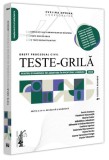 Teste-grilă pentru examenele de admitere &icirc;n profesiile juridice. Drept procesual civil. 2024 - Paperback brosat - Universul Juridic