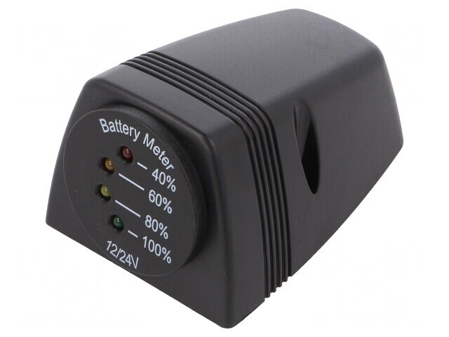 Voltmetru LED Negru 7-33V pentru Panou