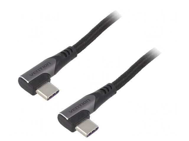 Cablu USB C unghi 2m negru