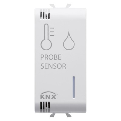 Senzor temperatura si umiditate 1M Knx Easy Gewiss Chorus alb GW10762H foto