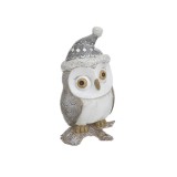 Cumpara ieftin Bufnita Xmas din rasina 7 cm x 14 cm, Inart