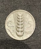 Moneda 5 centesimi 1927 Italia