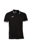 Tricou Barbati Joma Confort II Negru, Polo Bumbac, Maneca Scurta, Guler Nasturi, Logo Brodat