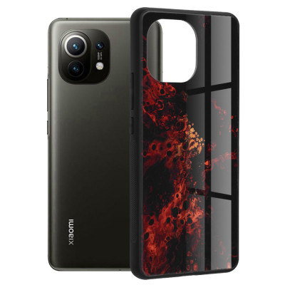 Husa pentru Xiaomi Mi 11, Techsuit Glaze Series, Red Nebula foto
