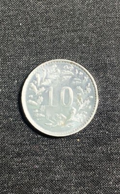 Moneda (token) 10 rappen 1979 Elveția aluminiu foto