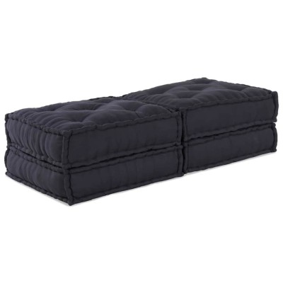 vidaXL Canapea modulară Manual 2 pcs Antracit 70 x 70 x 36 cm țesătură 3315070 foto
