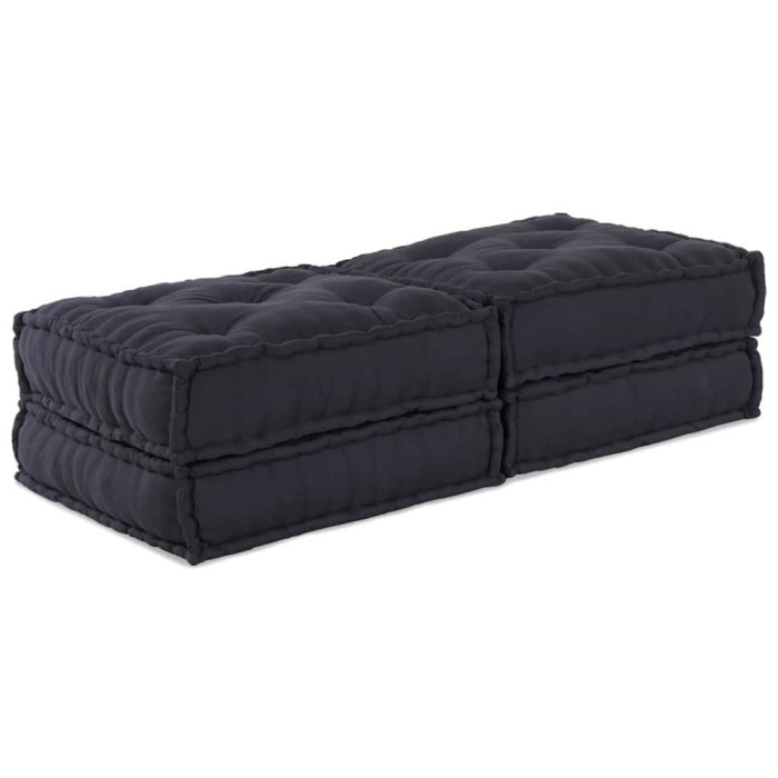 vidaXL Canapea modulară Manual 2 pcs Antracit 70 x 70 x 36 cm țesătură 3315070