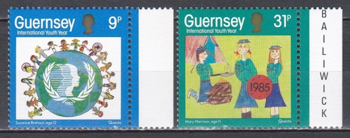 Guernsey 1985 - Anul Internațional al Tineretului, MNH