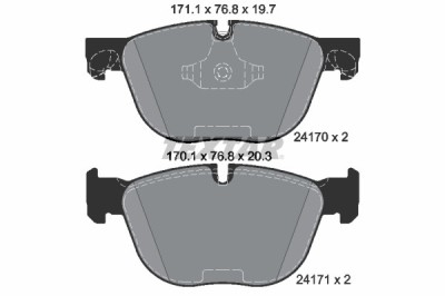 TEXTAR 2417001 Q+ set placute frana,frana disc foto