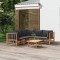 vidaXL Set mobilier de grădină cu perne gri &icirc;nchis, 6 piese, bambus 3155220