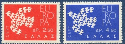 B0643- Grecia 1961 - Europa-cept 2v.neuzat,perfecta stare foto