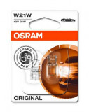 SET 2 BECURI 12V W21W ORIGINAL BLISTER OSRAM 10644