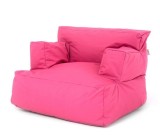 Fotoliu Big Bean Bag, textil umplut cu perle polistiren, roz, 80 x 80 x 70 cm
