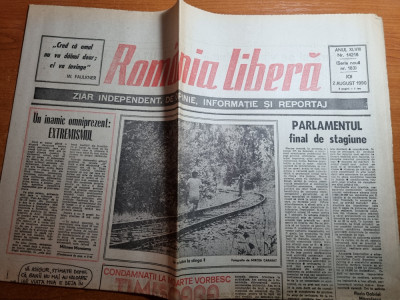 romania libera 2 august 1990-codamnatii la moarte din timisoara vorbesc foto