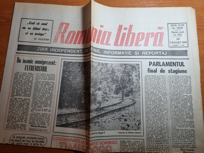 romania libera 2 august 1990-codamnatii la moarte din timisoara vorbesc