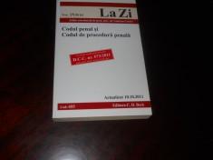 Codul penal si Codul de procedura penala 2011- Ed. CH Beck