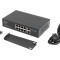Switch Ethernet LANBERG RSFE-8P-2GE-120 IEC C14, 10x RJ45 Gigabit 250m