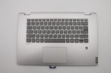 Carcasa superioara cu tastatura palmrest Laptop, Lenovo, IdeaPad C340-15IML Type 81TL, 5CB0S17702, AM2G9000210, ET2G9000500, iluminata, cu fingerprint