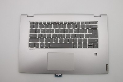 Carcasa superioara cu tastatura palmrest Laptop, Lenovo, IdeaPad C340-15IWL Type 81N5, 5CB0S17702, AM2G9000210, ET2G9000500, iluminata, cu fingerprint foto