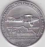 MEDALIE;PERSONALIZATA AEROMFILA 1977,COMPANIA FRANCO-ROMANA DE NAVIGATIE AERIAN