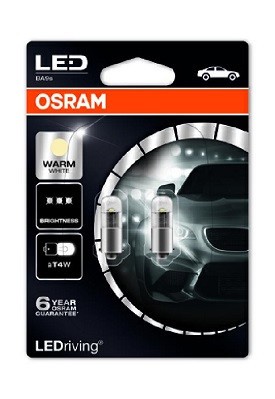 SET 2 BECURI LED INTERIOR 12V (T4W) WARM WHITE 4000K LEDriving PREMIUM BLI OSRAM foto