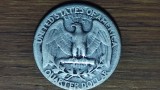 SUA / USA - moneda de colectie argint 900 - 25 cents / quarter dollar 1939 - Washington - stare decenta - aproximativ 6.15 gr in aceasta stare