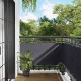 vidaXL Ecran de balcon Antracit 75 x 200 cm Oxford alu acoperit cu PU 42030580